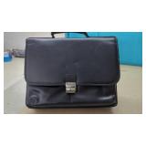Black Leather Samsonite  Briefcase Computer