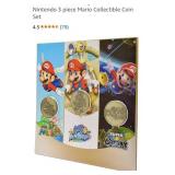 (2020) Nintendo Mario 3 Piece  Collectible Coin