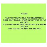 PLEASE read the descriptions