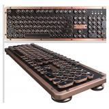 AZIO R.C.K Vintage Typewriter Keyboard NEW