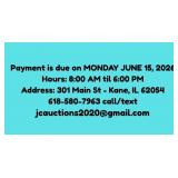 Payment & Location Info