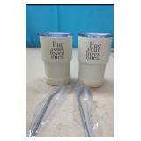 (2) New....Reusable 17.6oz Simple Stainless