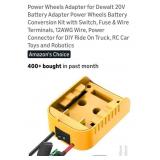 (New)Power Wheels Adapter for DeWalt 20v
