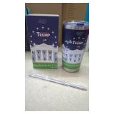 New TRUMP  White House Tumbler with Straw.  In