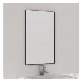 New 16 x 24 Inch Black Bathroom Mirror for Wall,