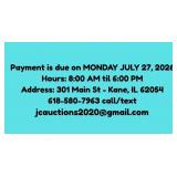 Payment & Location Info