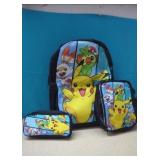 (New) 3pc POKEMON Backpack with insulated lunch
