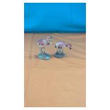 Vintage Pink Flamingo Salt & Pepper set