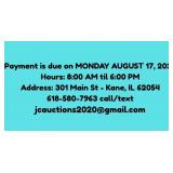 Payment Date, Time & Location Info