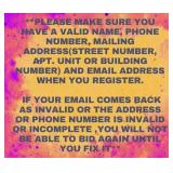 Make Sure Registration Info Is Valid - IMPORTANT