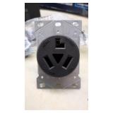New Flush-mount Electrical Dryer Receptacle rated