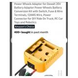 (New)Power Wheels Adapter for DeWalt 20v battery