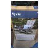 New Adirondack Rocking Chair, Slate Grey. Matches