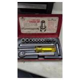 Vintage Kmart 1/4"  Standard Socket Set. Complete