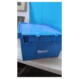 Blue Heavy Duty Tote with Folding Lids.   No