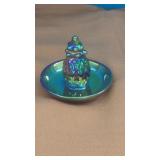 Iridescent PINEAPPLE Ring Tray Trinket Jewelry
