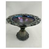 Imperial Carnival Glass Open Lace Pedestal