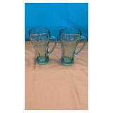 (2) Coca Cola Glasses