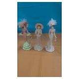 (3) Thomas Kincade Figurines