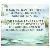 Tenants Can Pay Right Up Until Auction Starts