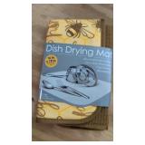 Dish Drying Mat Honey Bee Color 16x18 inches