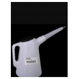 (New) 5qt Plastic Utility Can with 8 inch spout