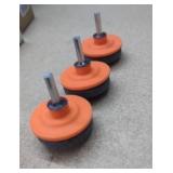 (New) 3 Piece Lawnmower Blade Sharpener