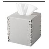 (New) Leather Tissue Box Cover