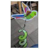 New Colorful Hanging Wind Ppinner Bird and Spiral