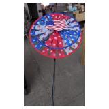 New Patriotic Double Wind Spinner 35' Tall.