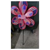 New Patriotic Flower Double Wind Spinner lol