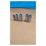 (5) Snap-On Sockets 9/16", 11/16", 5/8",11/16",