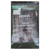 Brooklyn Full/Queen 3 Piece Comforter Set