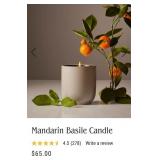 $65. New Homecourt Mandarin  Basil 8 oz Candle .