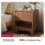 NEW  Dark Walnut Nightstand