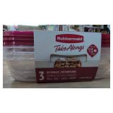 Rubbermaid Take Alongs 3 Containers and Lids