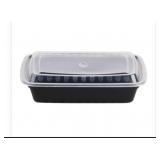 (50 ) 38 oz Microwave Safe Containers with Lids (