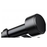 New Black Curtain Rod 32"-72"