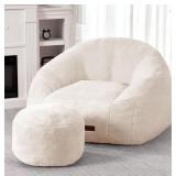 New Giant Beanbag Chair Sofa & Ottoman