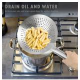 New DOERDO Pasta Strainer Oil Skimmer 12 Inch
