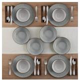 NEW Pfaltzgraff Arlie Gray 12-pc. Dinnerware Set
