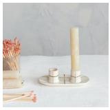 CreativeCoOp CheckeredCharm Stoneware Holders