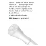 (New) 45"-77" Shower Curtain Rod ( white) ??