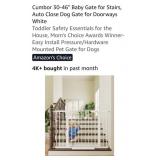 (New) Baby Gate 30"-46" Wide x 30.5" High (