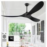 New Eliora 60 Inch Ceiling Fan, Solid Wood