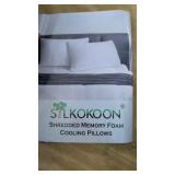 2 NEW Silkokoon Cooling Pillows Queen Size Set o