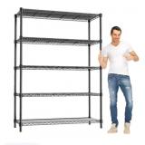 Chrome 48" W Garage Shelving 1875LBS Heavy Duty