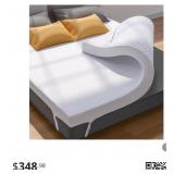 $348. New King Size PERLECARE 4 Inch Gel Memory