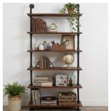 New Retro Wall Mounted Pipe Shelf 36inch W x 79"