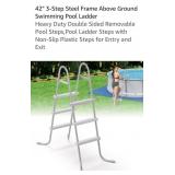 42"  3 Step Above Ground Swimming Pool Ladder